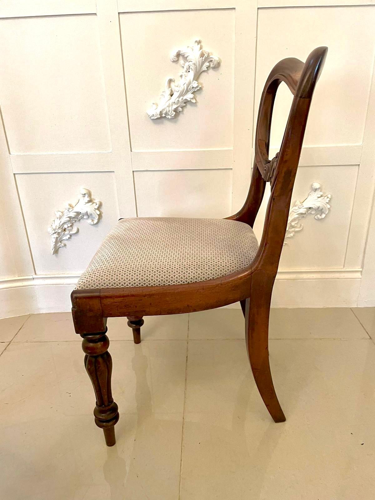 Pair of Antique Victorian Mahogany Side Chairs In Good Condition In Suffolk, GB