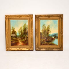 Pair of Antique Victorian Oil Paintings by George Jennings
