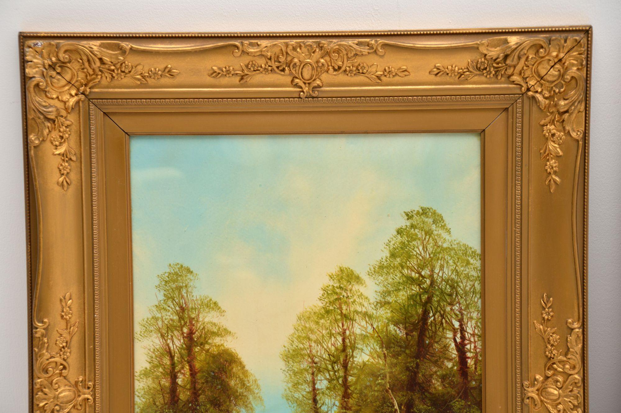 XIXe siècle Paire de peintures à l'huile victoriennes anciennes de George Jennings en vente