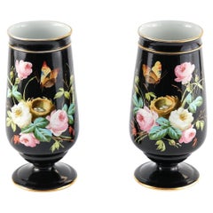 Pair of Antique Victorian Porcelain Vases