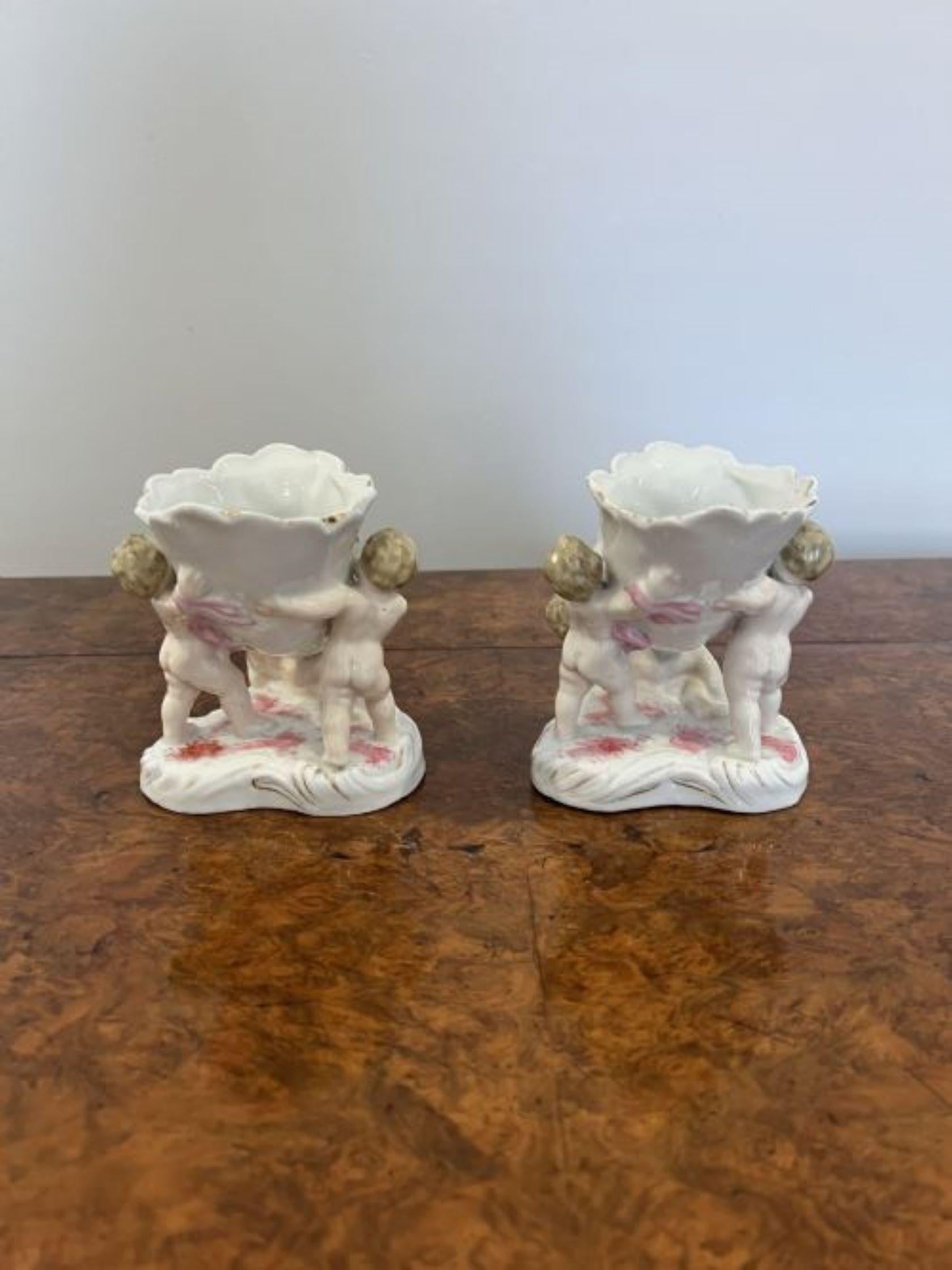 Pair of antique Victorian quality continental vases  In Good Condition For Sale In Ipswich, GB