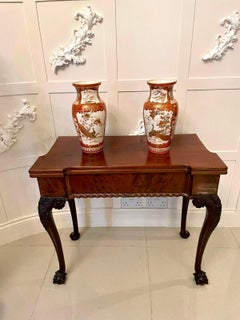 Pair of Antique Victorian Quality Japanese Kutani Porcelain Vases