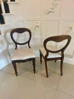 Pair of Antique Victorian Quality Mahogany Side Chairs