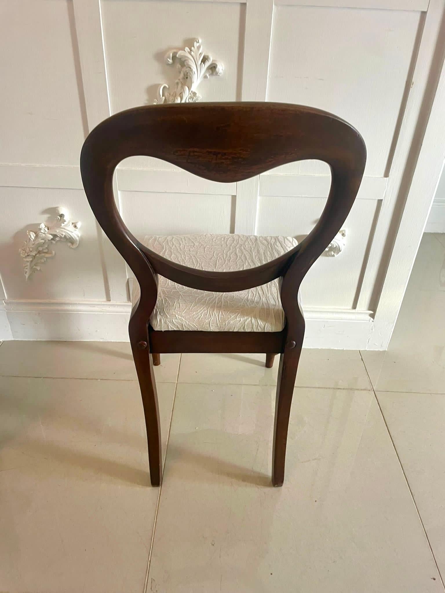 Pair of Antique Victorian Quality Mahogany Side Chairs  In Good Condition For Sale In Suffolk, GB