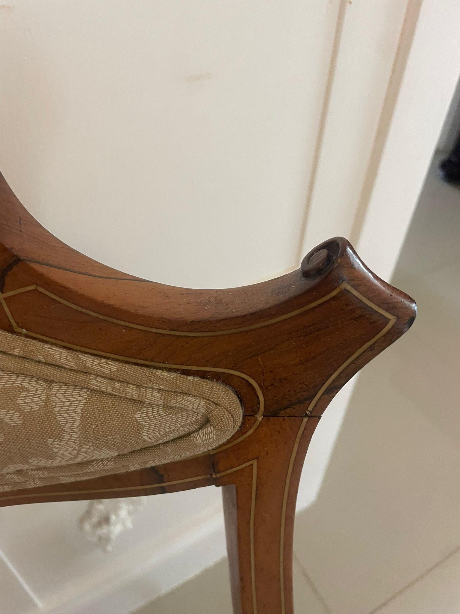 Pair of Antique Victorian Quality Rosewood Inlaid Side Chairs 7