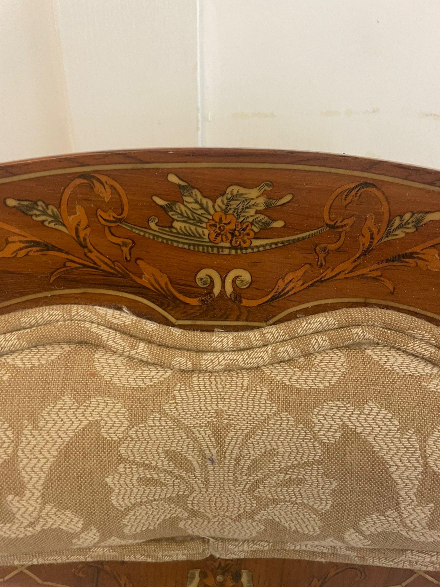 Pair of Antique Victorian Quality Rosewood Inlaid Side Chairs 8