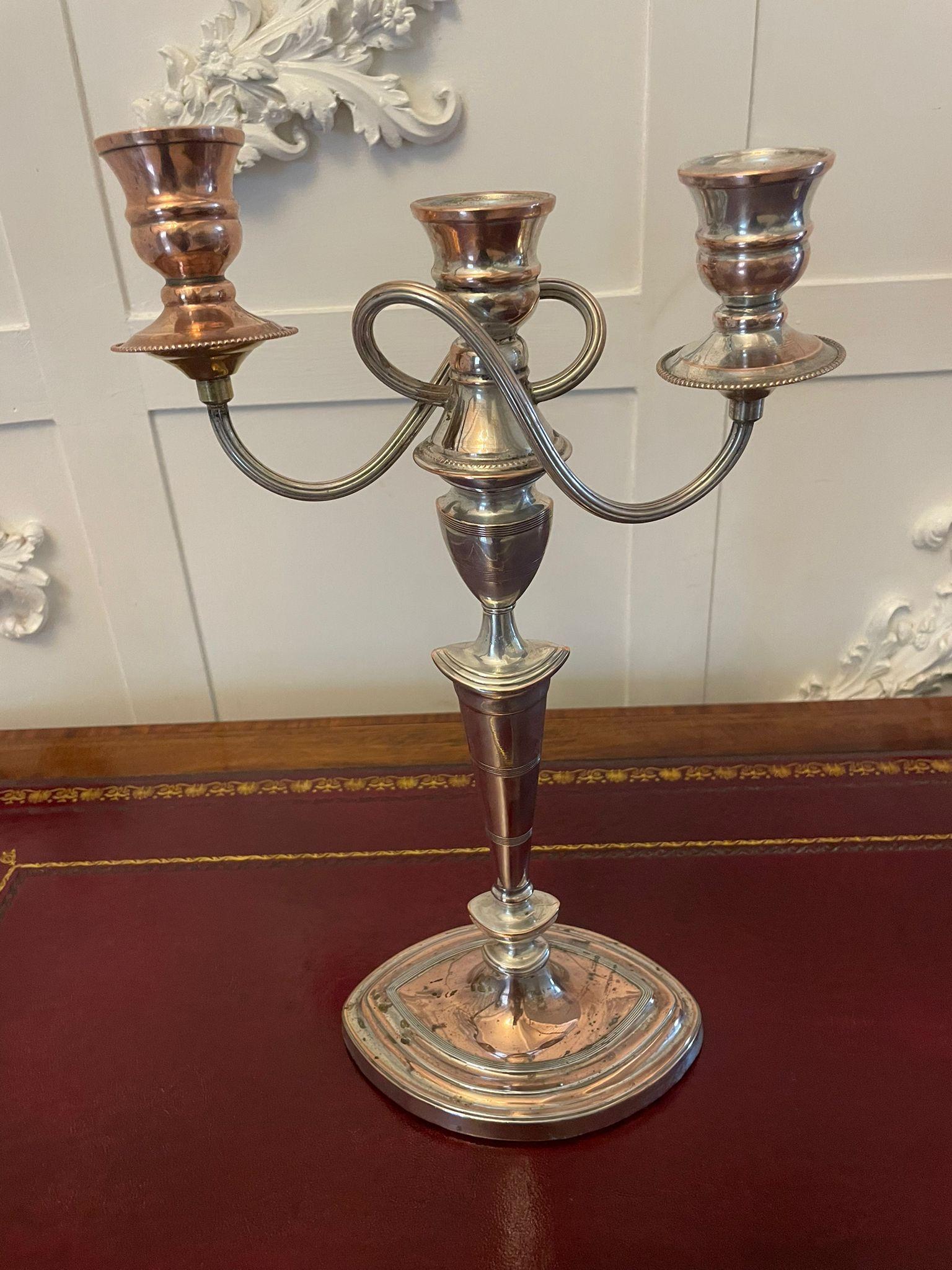  Pair of Antique Victorian Quality Sheffield Plated Candelabras  For Sale 1