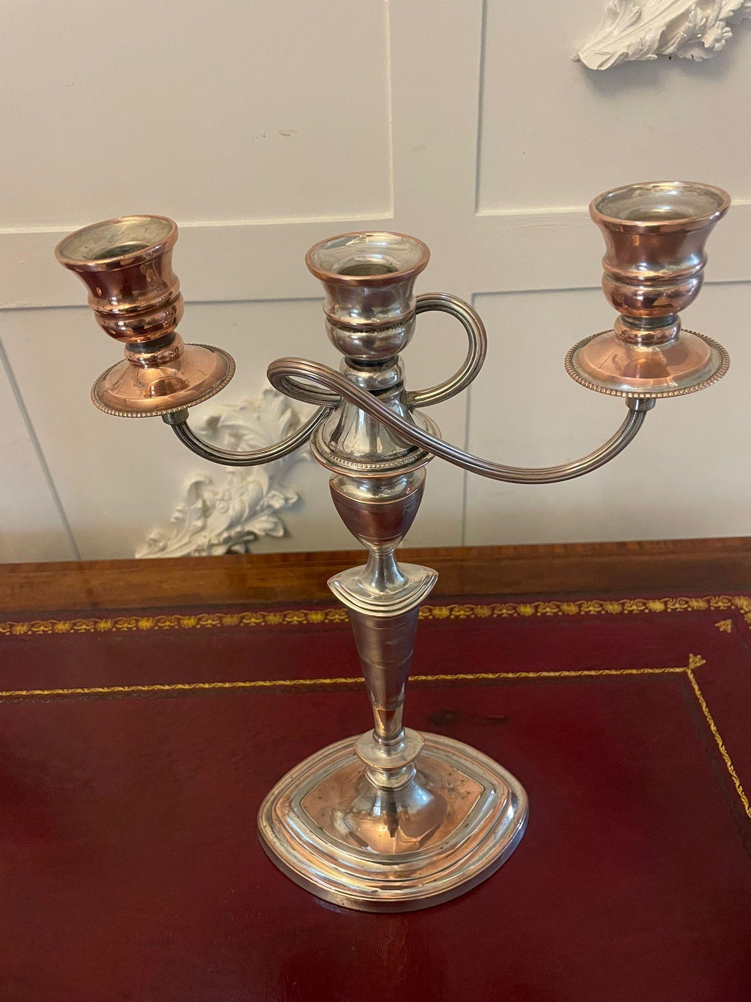  Pair of Antique Victorian Quality Sheffield Plated Candelabras  For Sale 3