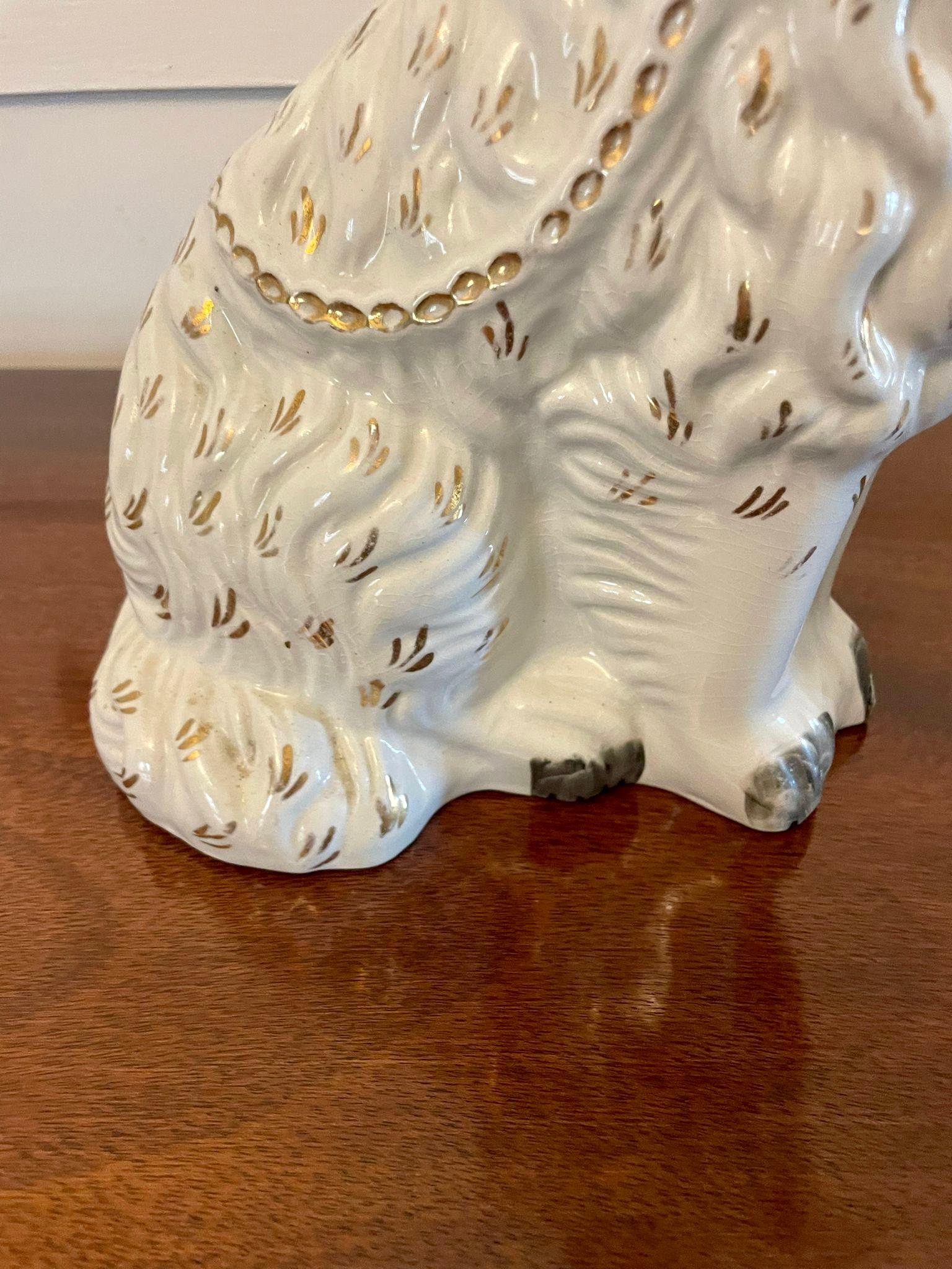 Pair of Antique Victorian Quality Staffordshire Dogs 1