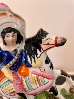 Pair of Antique Victorian Staffordshire Figures