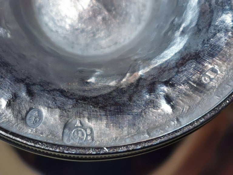 Pair Of Antique Vienna Silver Empire Spice Bowls by Georg Kohlmayer, ca. 1815 For Sale 3