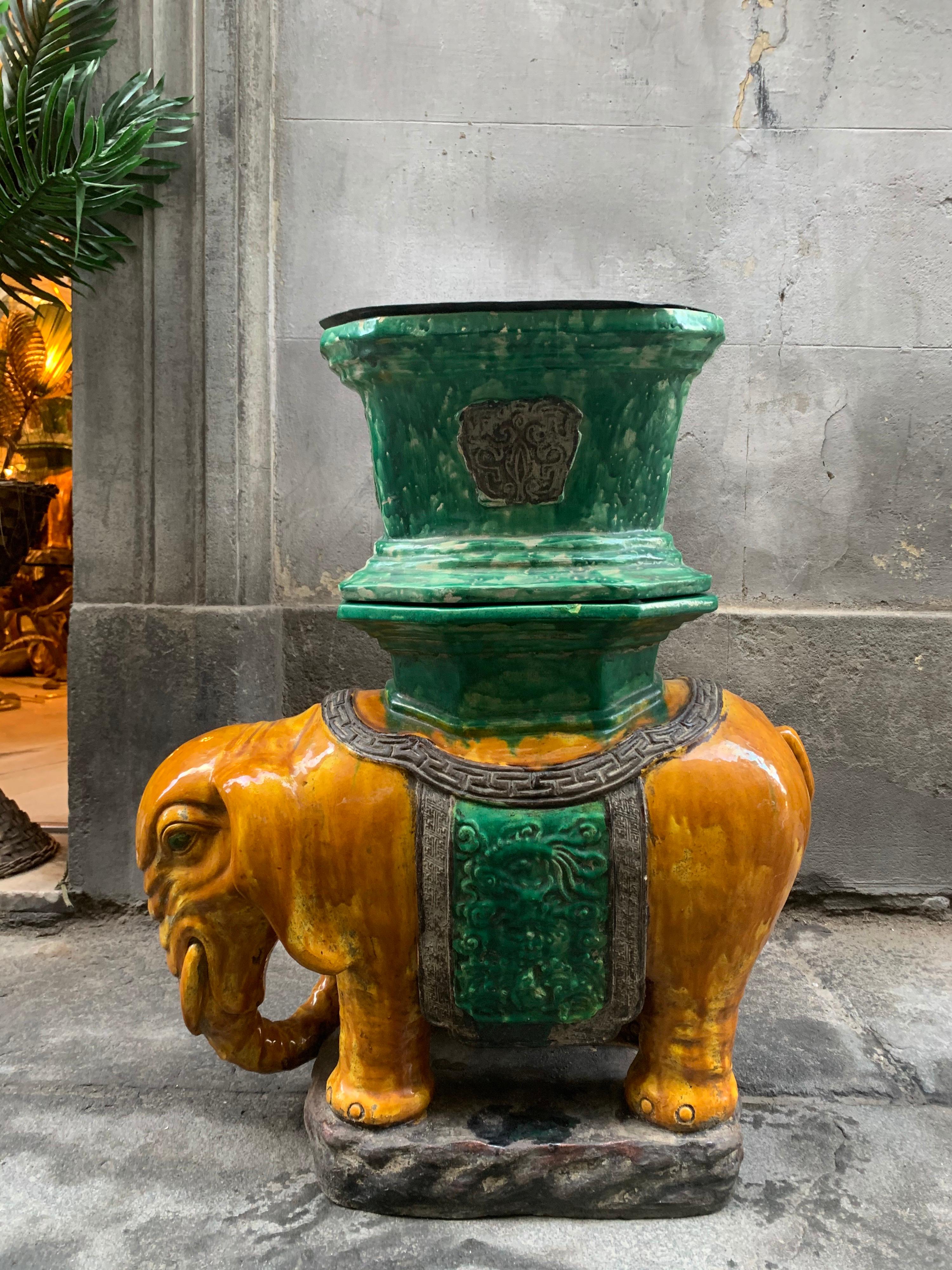 vietnamese ceramic elephants