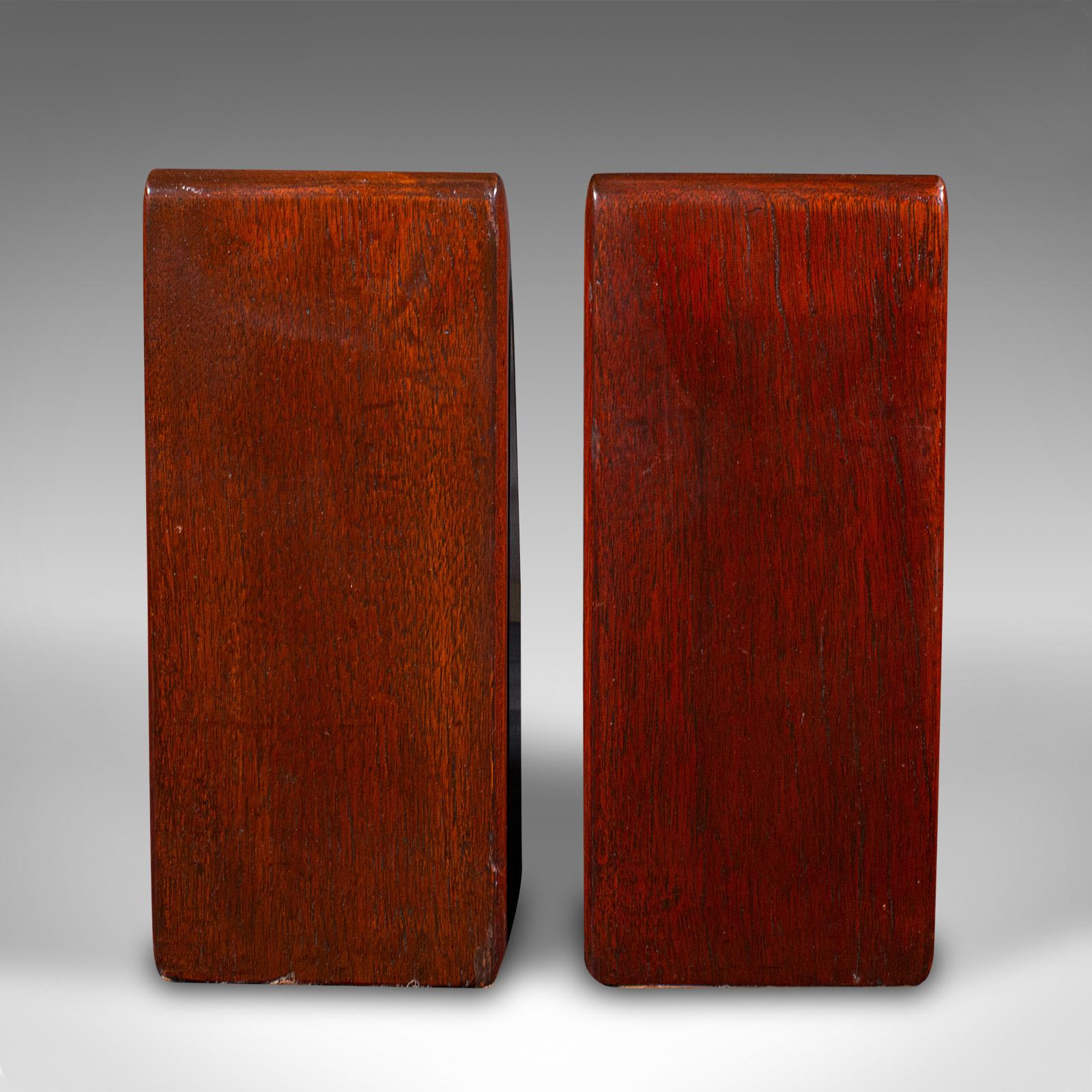 British Pair Of Antique Weighted Bookends, English, Book Rest, Art Nouveau, Edwardian For Sale