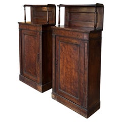 Pair of Antique William IV Mahogany Hall Cabinets