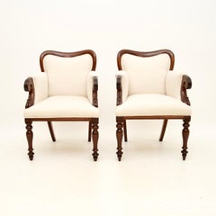Pair of Antique William IV Period Armchairs