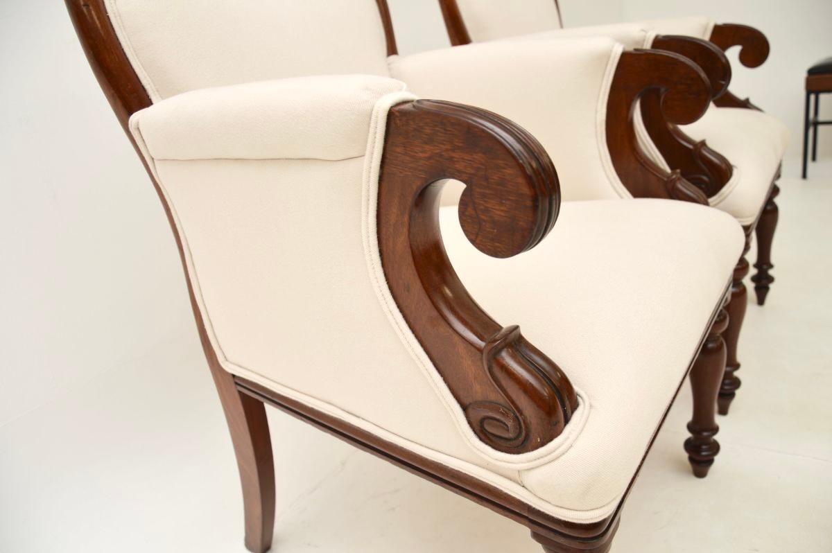 Pair of Antique William IV Period Armchairs For Sale 1