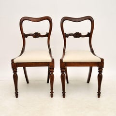 Pair of Antique William IV Side / Dining Chairs