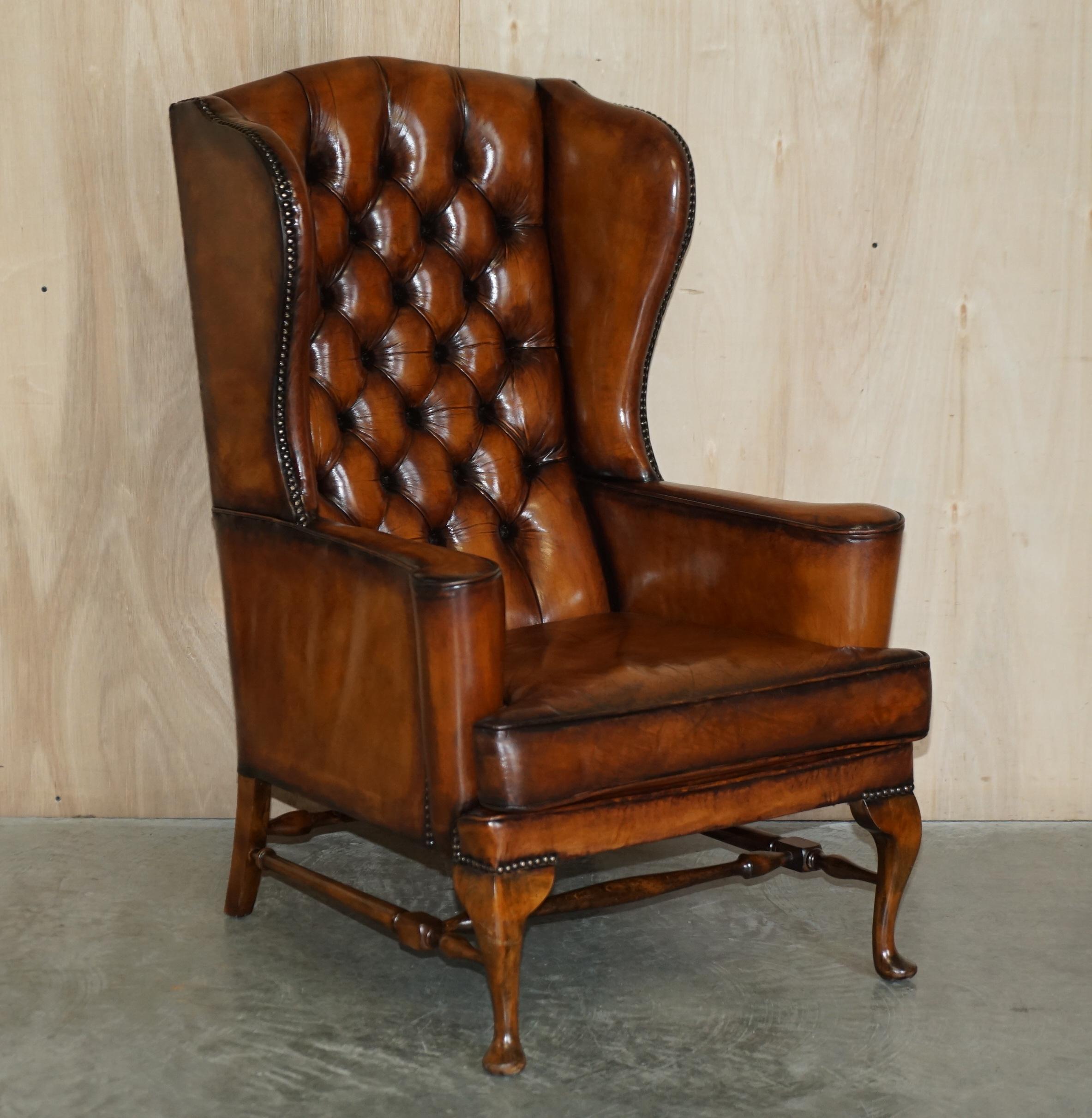 Royal House Antiques

Royal House Antiques is delighted to offer for sale this stunning pair of William Morris style fully restored vintage wingback armchairs in Whisky brown leather

Please note the delivery fee listed is just a guide, it covers