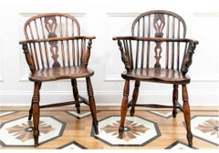 Paar antike Windsor OAK Sessel