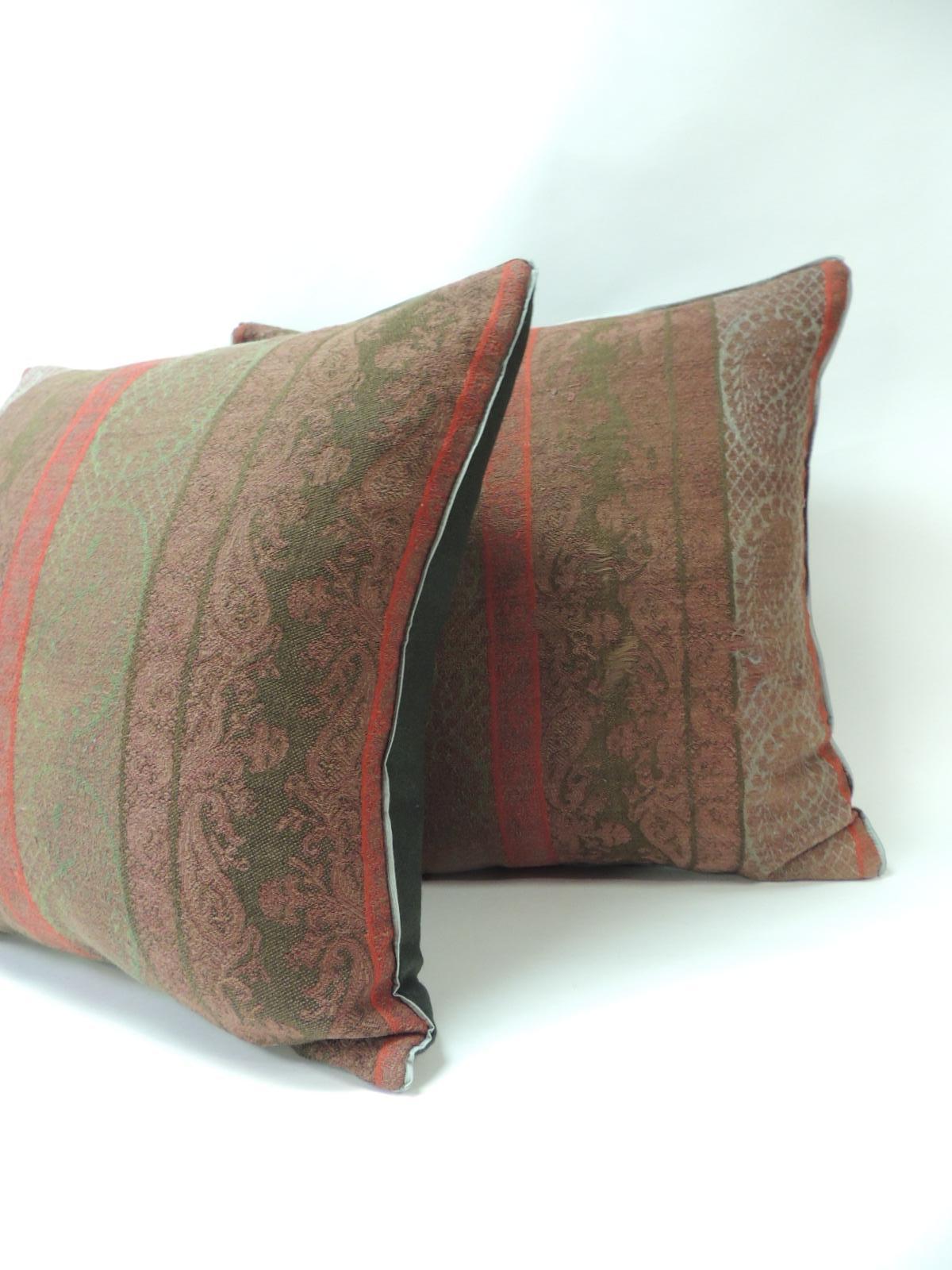 red paisley pillows