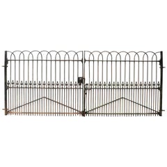 Pair of Used Wrought Iron Driveway Gates