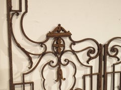 Pair of Antique Wrought Iron Garden Gates from France, circa 1890