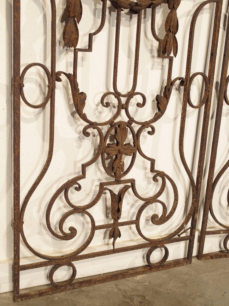 Pair of Antique Wrought Iron Garden Gates from France, circa 1890 at 1stDibs garden gates
