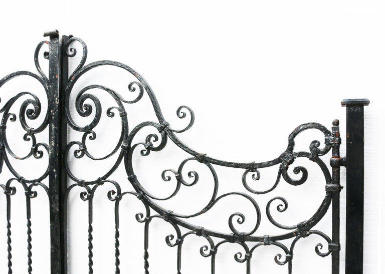 Pair of Antique Wrought Iron Gates at 1stDibs vintage iron gate, antique iron gates, antique gates