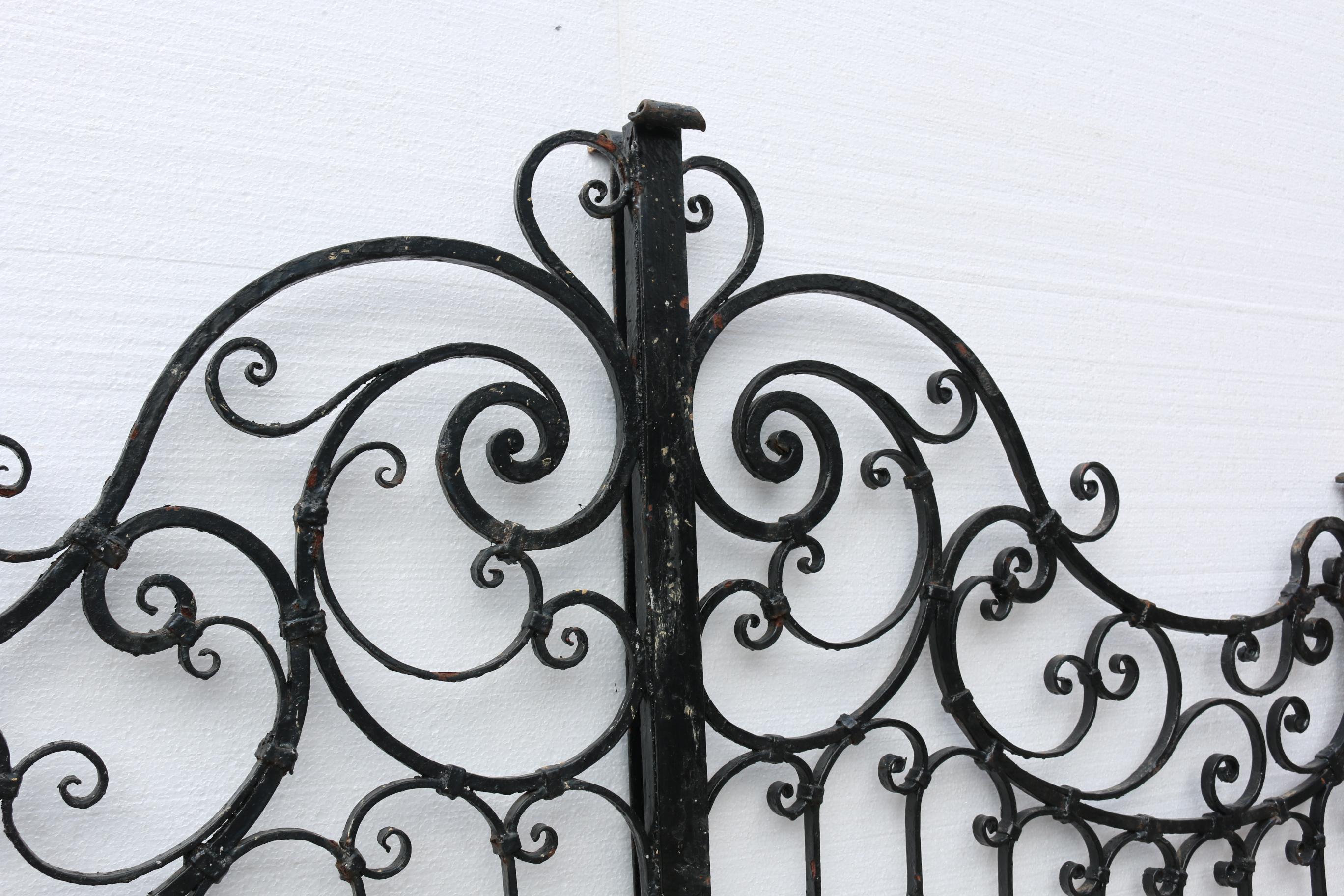 vintage iron gate