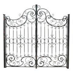 Pair of Antique Wrought Iron Gates