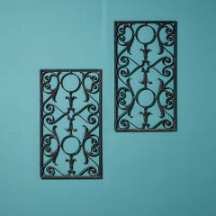 Pair of Used Wrought Iron Panels