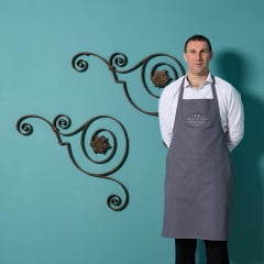 Pair of Antique Wrought Iron Porch Brackets