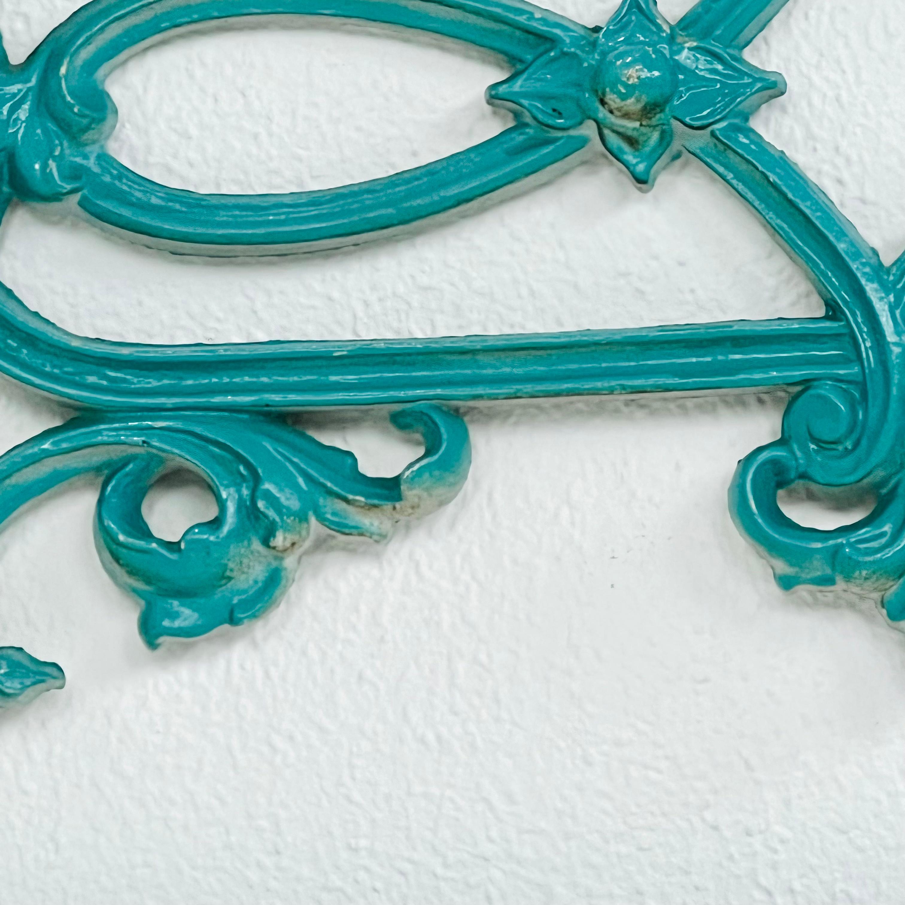 Pair of Antique Wrought Iron Twin Headboards For Sale 5