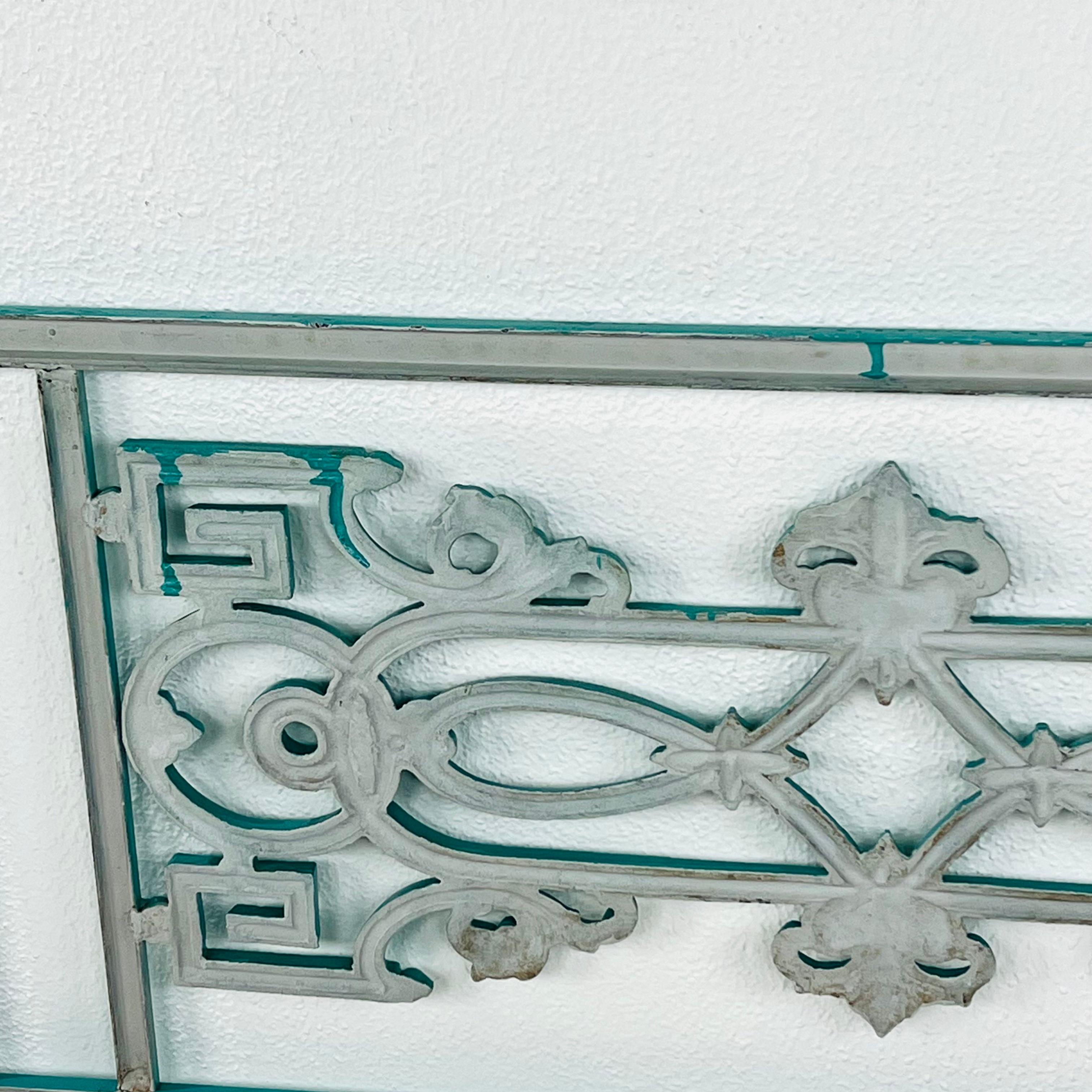 Pair of Antique Wrought Iron Twin Headboards For Sale 15