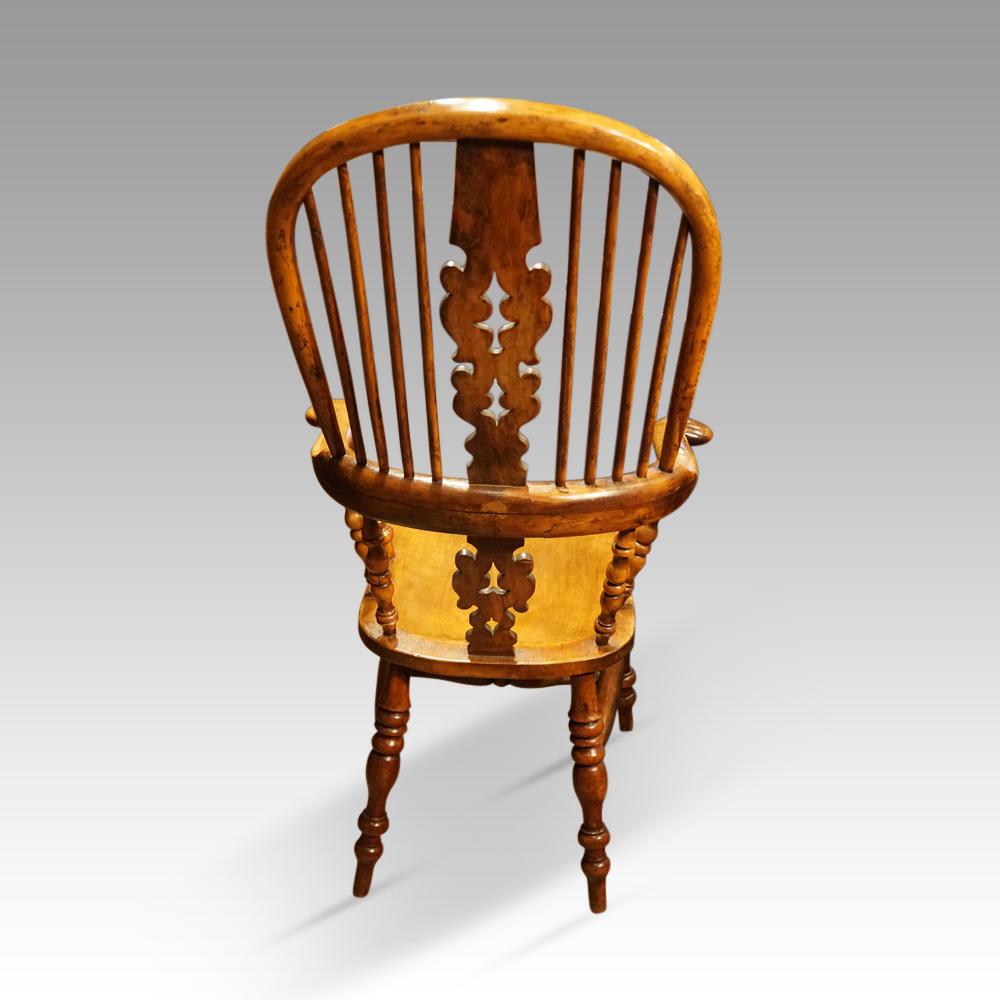 Mid-19th Century Pair of Antique yew  Windsor chairs
