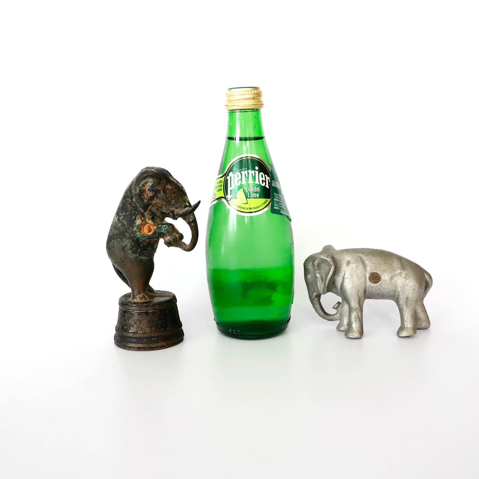 Paar Antiquitäten Geld / Bank, Elefanten (amerikanisch) im Angebot