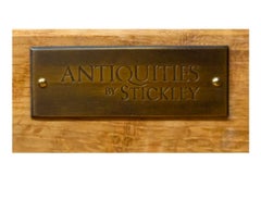 Pair of Antiquities by Stickley Cherry and Marble Top Side Tables Nightstands
