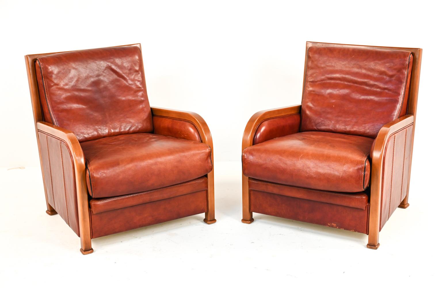 Art Deco Pair of Anton Dam Lounge Chairs For Sale