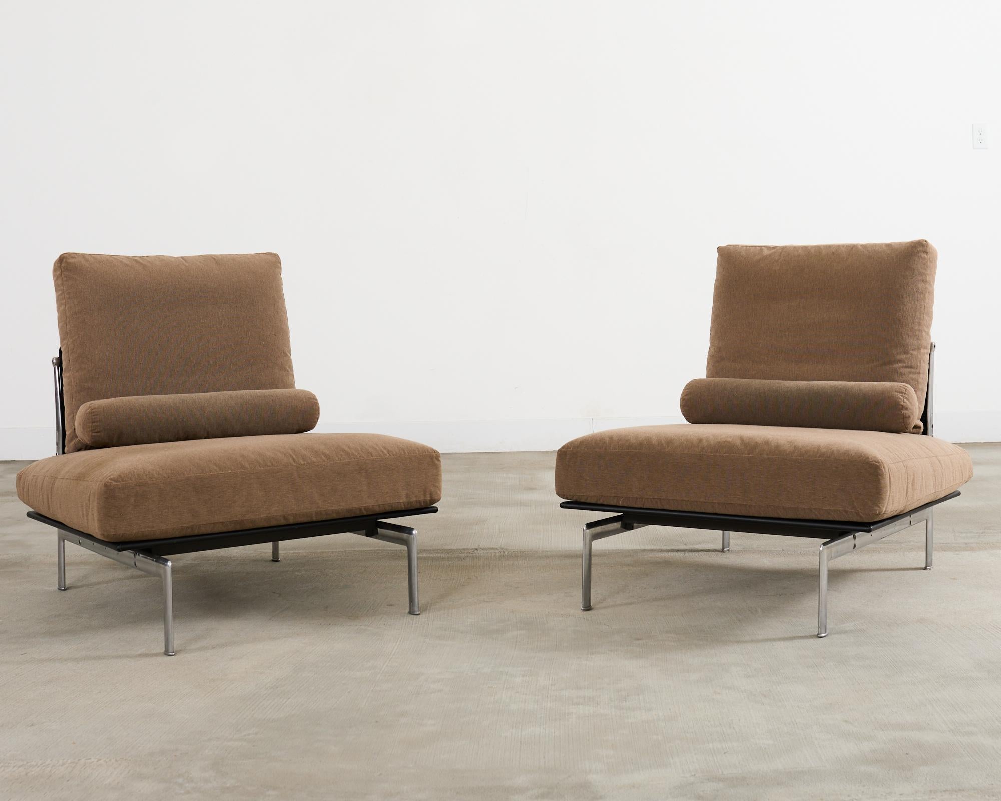 Pair of Antonio Citterio B&B Italia Diesis Lounge Chairs In Good Condition In Rio Vista, CA