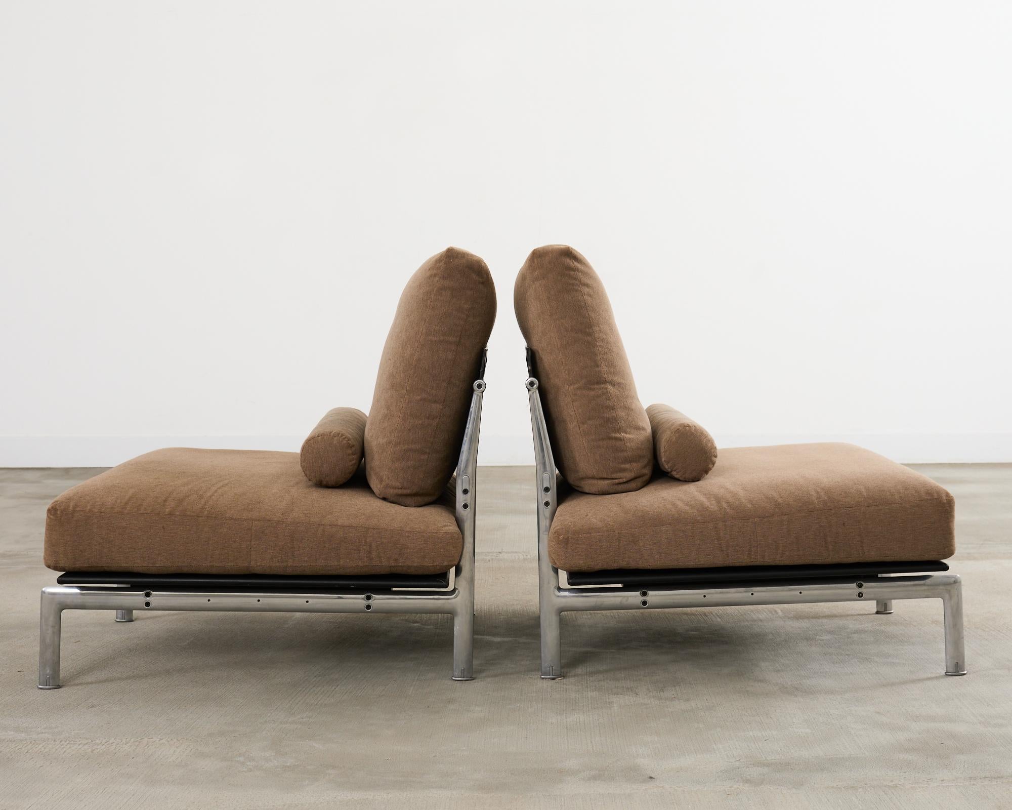 20th Century Pair of Antonio Citterio B&B Italia Diesis Lounge Chairs