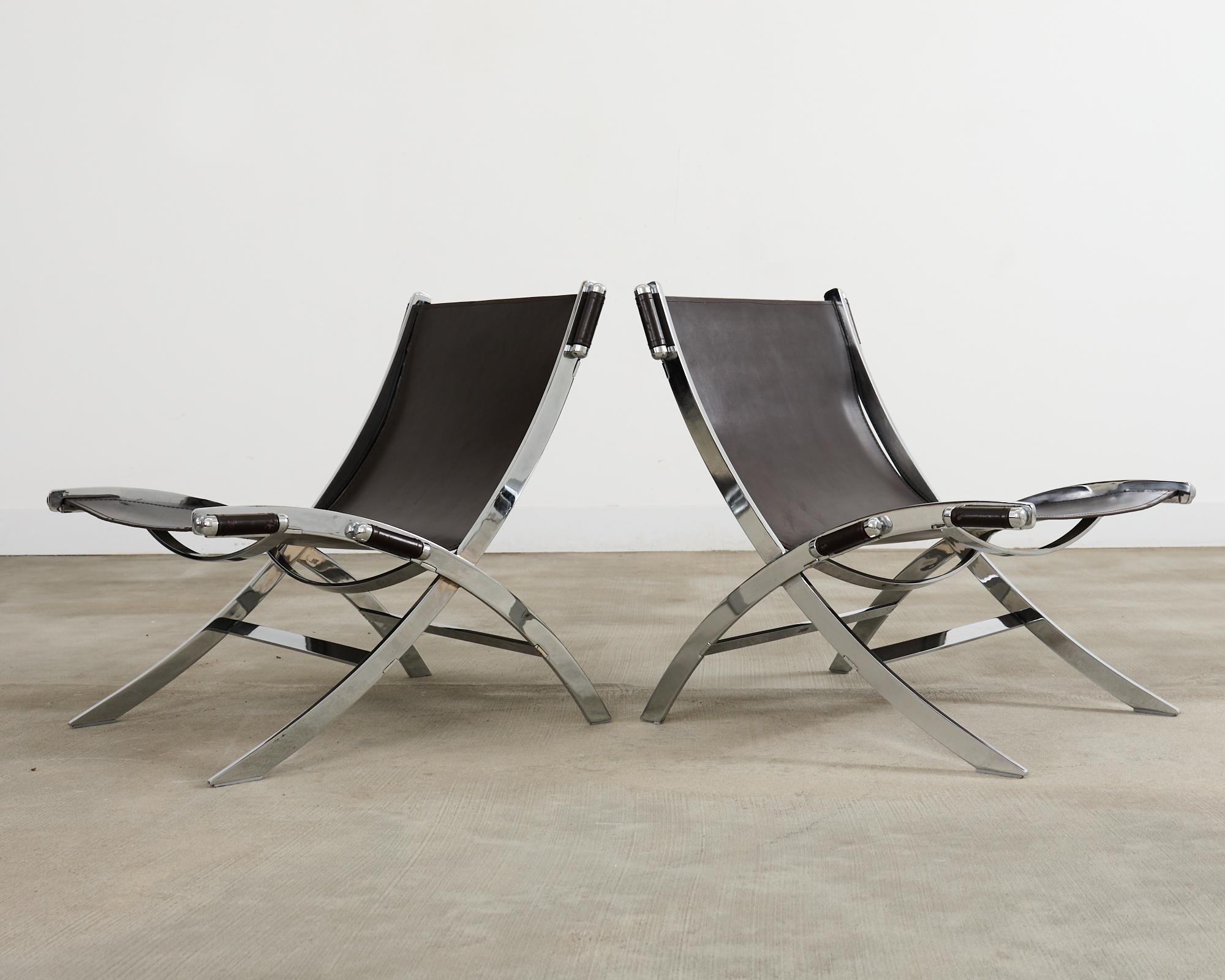 italien Paire de chaises à ciseaux Timeless d'Antonio Citterio pour Flexform en vente