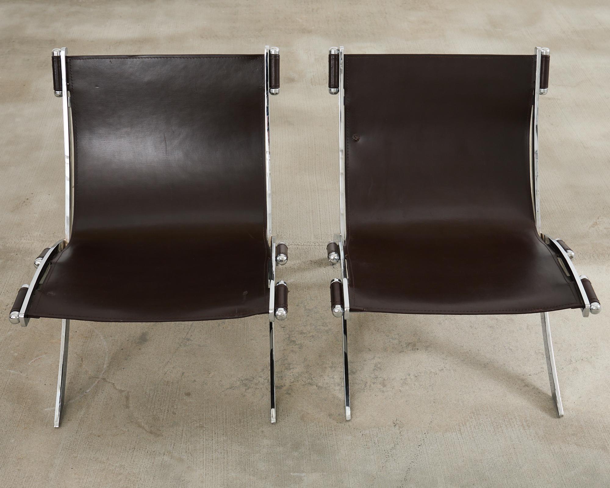 Paire de chaises à ciseaux Timeless d'Antonio Citterio pour Flexform Bon état - En vente à Rio Vista, CA