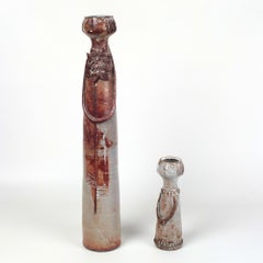 Paar Antropomorphe Keramik-Skulpturen von Dominique Pouchain, Frankreich