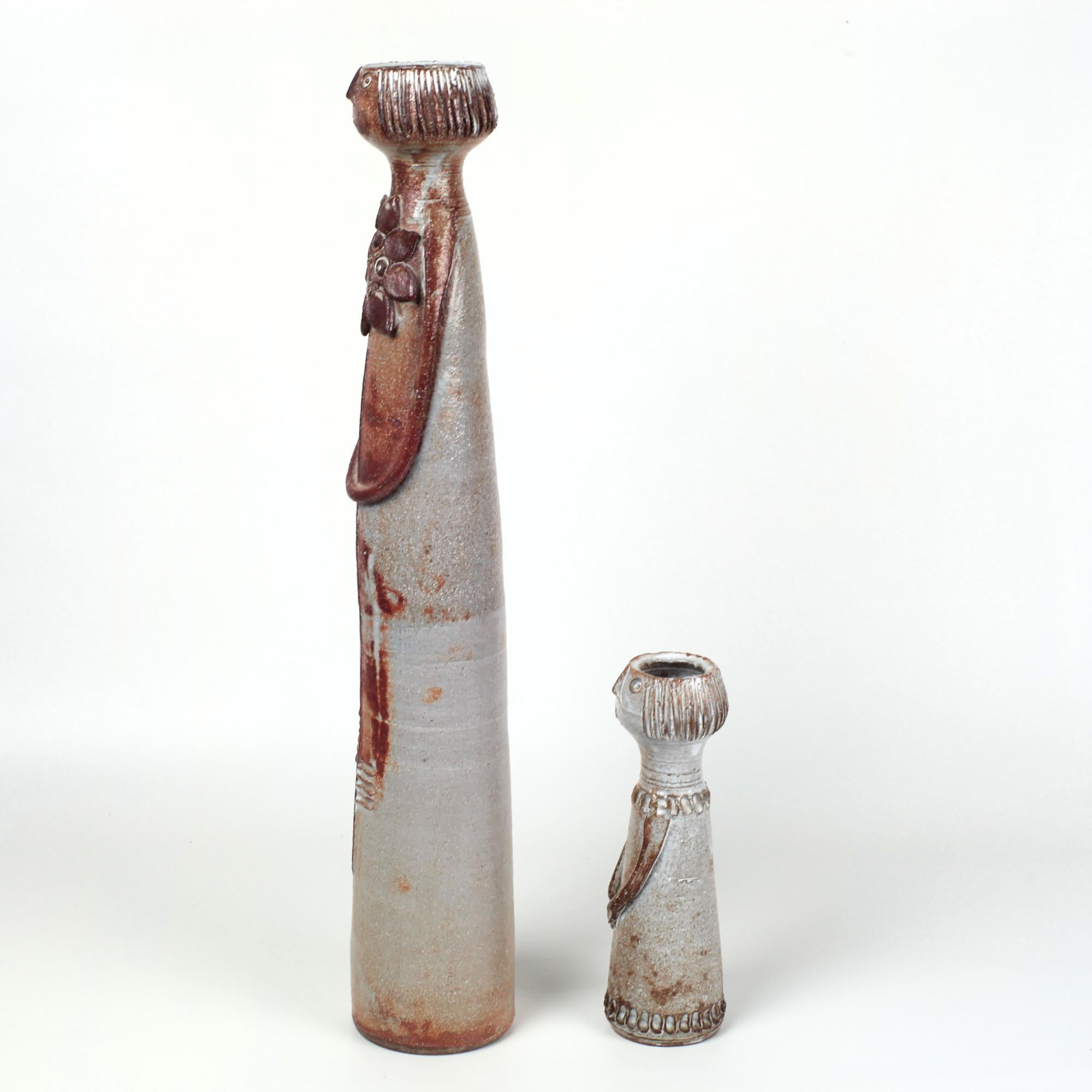 Pair of Antropomorphic Ceramic Sculptures by Dominique Pouchain France In Good Condition For Sale In Saint  Ouen, FR