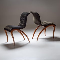 Pair of "Anxie" Side Chairs by Maurizio Marconato & Terry Zappa for Porada