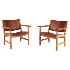 Coppia di sedie "AP53" di Hans J. Wegner per Johannes Hansen, Danimarca 1950