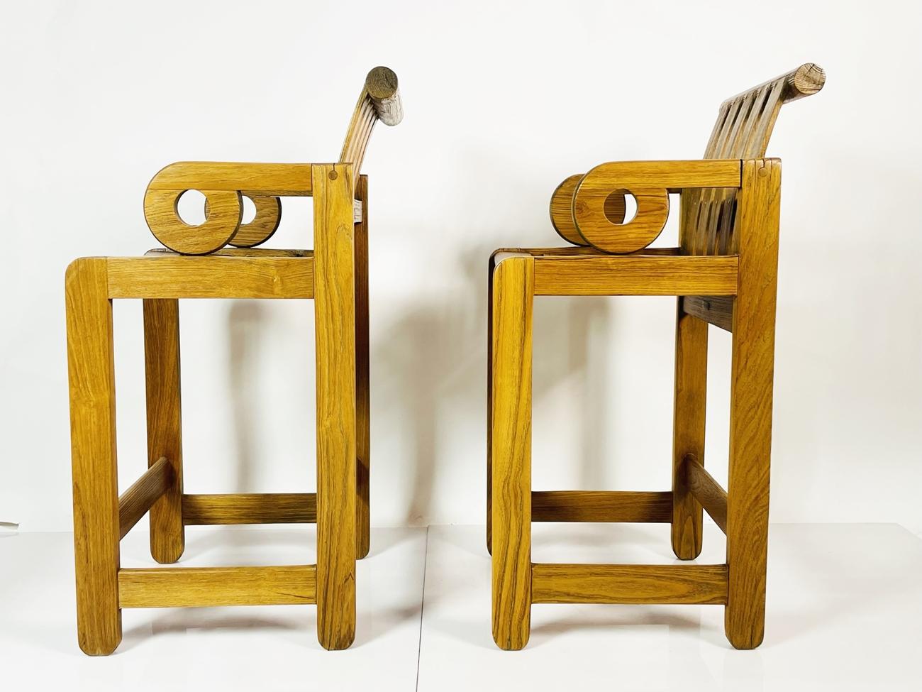 Ein Paar Apertura-Barhocker von Kipp Stewart für Summit Furniture (amerikanisch) im Angebot