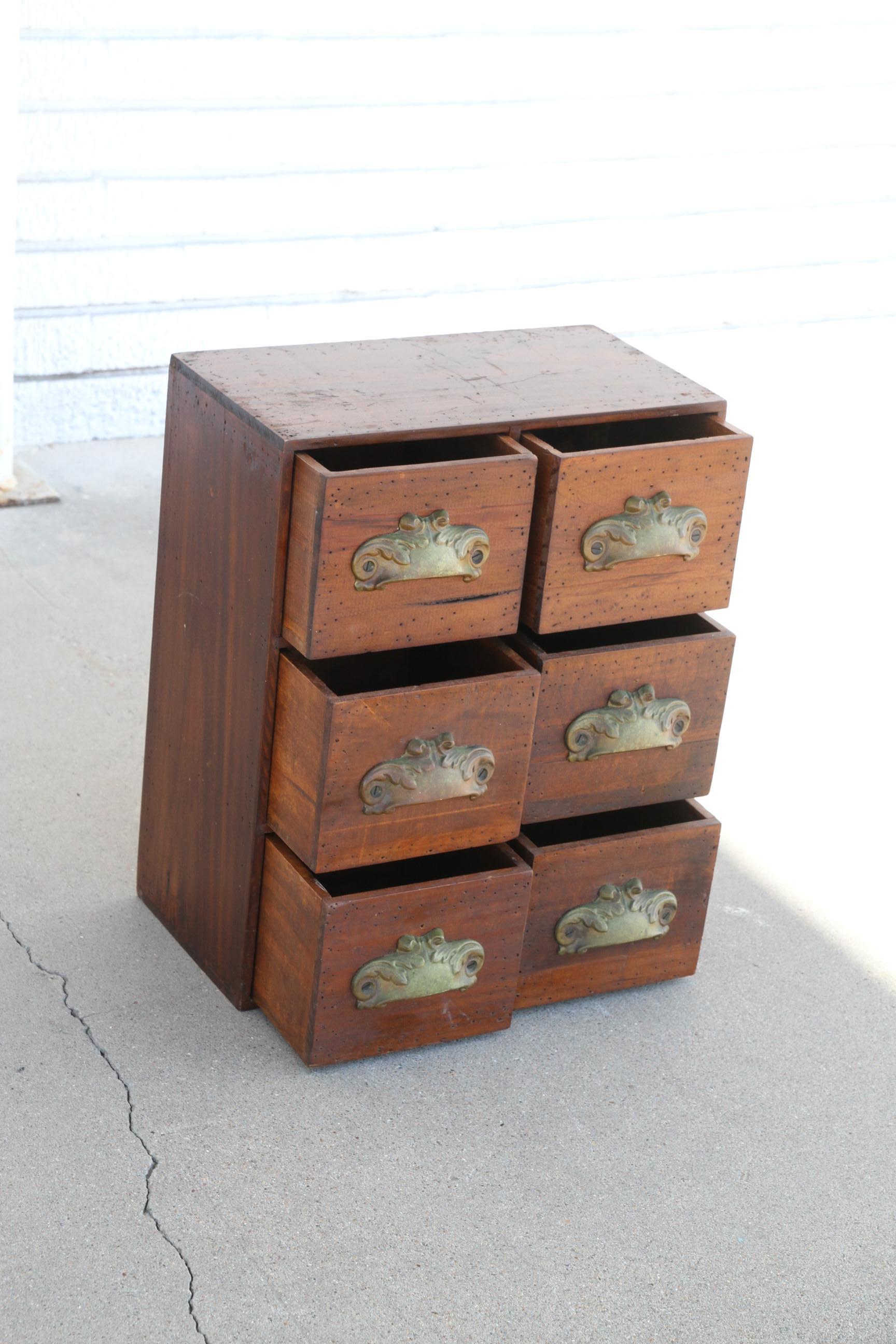 American Pair of Apothecary Chest with Kenrick Pulls For Sale