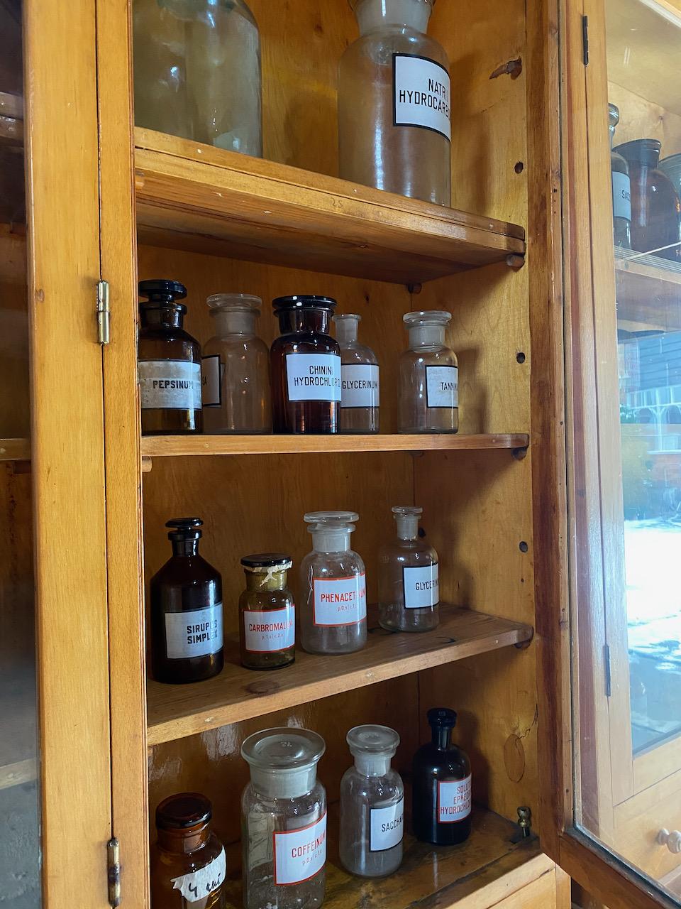 Pair of Apothecary Display Cabinets Ukraine circa 1930s Number 20 9