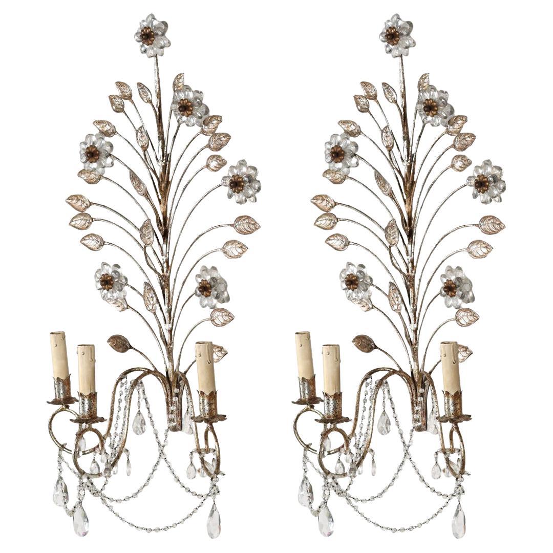 Pair of Applique in the Manner of Maison Bagues For Sale